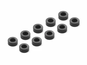 Aluminium SHIM 3x6x2.5MM - BLACK (10)