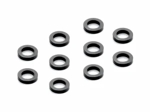 Aluminium SHIM 3x5x1.0MM - BLACK (10)