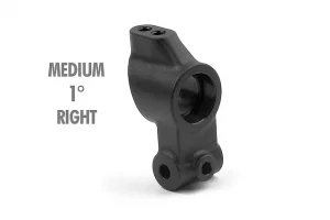 XRay T2 Composite Upright 1 Deg Outboard Toe-In - Right - Medium - Rubber-Spec