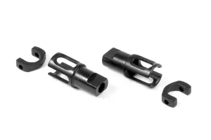 XRay Steel Solid Axle Driveshaft Adapters - Hudy Spring Steel (2)
