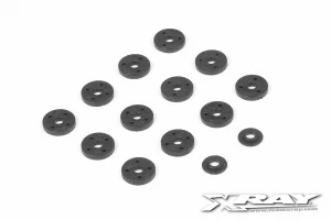 XRay T4 Composite Pistons 4-Hole 1.0-1.2mm, 3-Hole 1.0-1.2mm