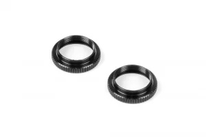 XRay Aluminium Shock Adjustable Nut - Black (2)