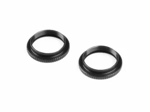 XRay XLP Aluminium Shock Adjustable Nut - Black (2)