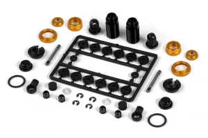 XRay T2 008 Aluminium Shock Absorber-Set - Orange (2)