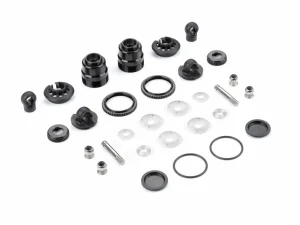 XRay XLP2 Aluminium Shock Absorber-Set - Black (2)