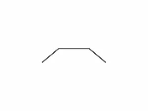 XRay XB2 Anti-Roll Bar Front For Bridge Upper Deck - 1.0 mm