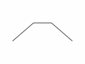 XRay XB2 Anti-Roll Bar Rear - Short - 1.0 mm