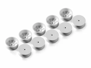 XRay 1:10 Buggy 2WD Front Wheels - 12mm Hex Aerodisk - White - Hard (10 Pack)