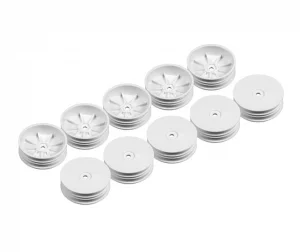 XRay 2WD Front Slim Wheel Aerodisk With Narrow Offset - White (10)