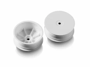 XRay 2WD Front Wheel Aerodisk With 12mm Hex Ifmar - White (2)