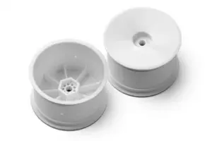XRay 2WD/4WD Rear Wheel Aerodisk With 12mm Hex - V2 - White (2)