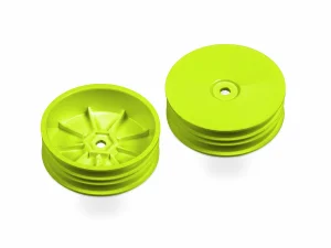 XRay 2WD Front Slim Wheel Aerodisk With Narrow Offset - Yellow (2)