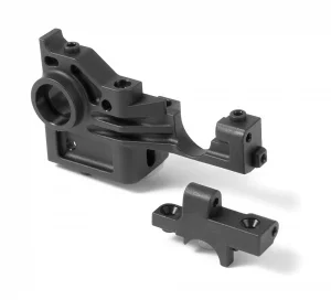 XRay Composite Lower + Upper Bulkhead Rear Left - Extra Roll Center