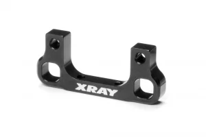 XRay Aluminium Rear Lower 1 Piece Suspension Holder - Rear - Black - Rr