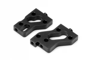 XRay Aluminium Radio Plate Mounts - Black - Swiss 7075 T6 (L+R)