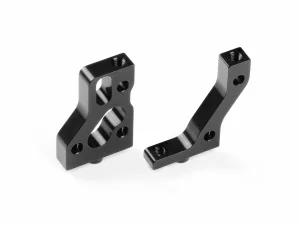 XRay Aluminium Radio Plate Mounts - Black - Swiss 7075 T6 (L R)