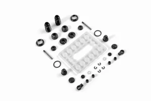XRay Aluminium Shock Absorber-Set - Black (2)
