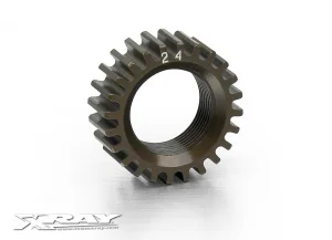 XRay Xca Aluminium 7075 T6 Hardcoated Pinion Gear - 24T (2nd)