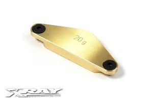 XRay Brass Chassis Weight Rear 20G