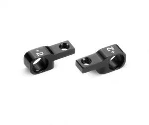 XRay Aluminium Lower Front Suspension Holder 2mm (1) - Black - 7075 T6