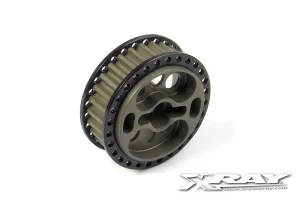 XRay Aluminium Side Belt Pulley 28T - Front - Set