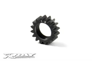XRay Xca Aluminium 7075 T6 Hard Coated Pinion Gear - 16T (1st)
