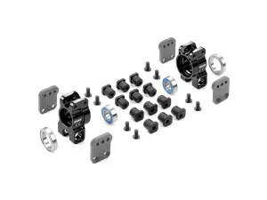 XRay XB8 Aluminium Rear Uprights - Extra Lower - Multi-Adjustable - Set