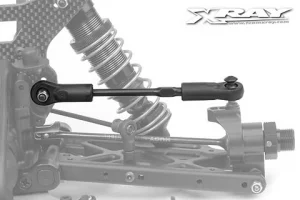 XRay Adj. Turnbuckle M5 L/R 70 mm - Hudy Spring Steel (2)