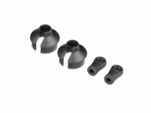 XRay Composite Shock Parts With Keyed Ball Joints - Graphite