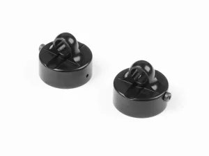 XRay XB8 Aluminium Shock Cap Zero Rebound - Black Coated (2)