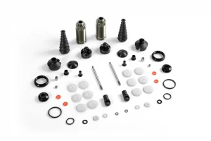 XRay XB8 Front Shock Absorbers + Boots Complete Set (2)