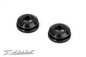 XRay XB9 Aluminium Shock Body Nut For Shock Boot (2)