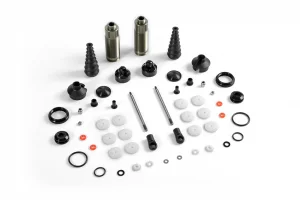XRay XB8 Rear Shock Absorbers + Boots Complete Set (2)