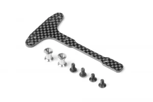 XRay Graphite Chassis T-Brace - Front - Set