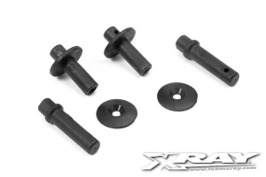 XRay Body Mount, Battery Mount + Wing Shim (2) ** CLEARANCE **