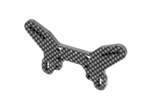 XRay Carbon Shock Tower Hs Bulkhead For Wing 2 Dots - Front
