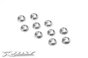XRay Aluminium Conical Shim 3X6X2.0mm (10)