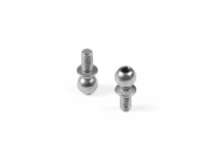 XRay Hard Steel Ball End 5.4mm With Thread 6mm - Nickel Coated (2)
