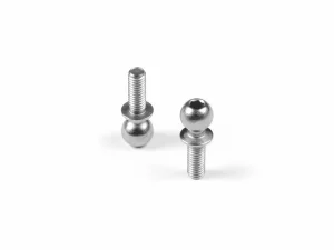 XRay Hard Steel Ball End 5.4mm With Thread 8mm - Nickel Coated (2)