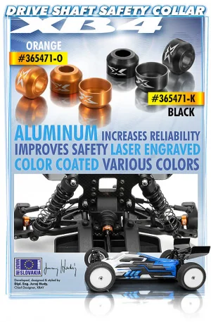 XRay Aluminium Drive Shaft Safety Collar - Black (3)