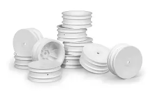 XRay Front XB4 Wheels Aerodisk - White - 14mm Hex (10)