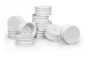 XRay Front XB4 Wheels Aerodisk - White - 14mm Hex (10)