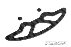 XRay X10 Graphite 2.5mm Front Bumper + Shims - V2