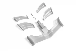 XRay X1 Composite Adjustable Front Wing - White - ETS Approved