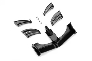 XRay X1 Composite Adjustable Front Wing - Black - ETS Approved