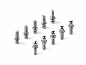 XRay Hard Steel Ball End 3.7mm With 8mm Thread - Nickel Coated (2)
