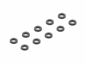 Aluminium SHIM 2.5x5x1.0MM - BLACK (10)