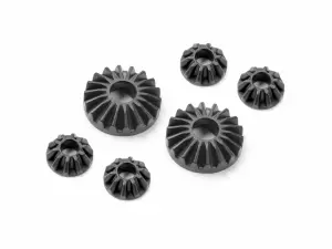 XRay Composite Gear Diff Bevel And Satellite Gears - Graphite (2 4)