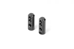 XRay X1221 Aluminium Servo Mount - Black (2)