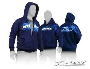 XRay Sweater Hooded With Zipper - Blue (S)